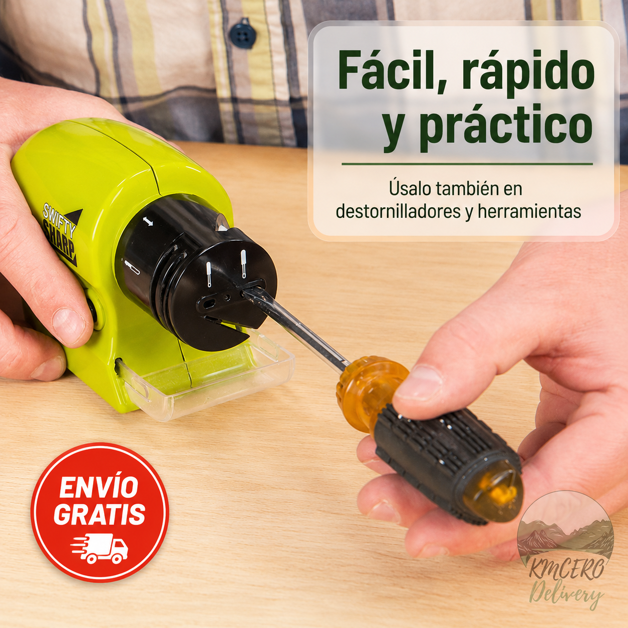 Mini Afilador Eléctrico Profesional, tus cuchillos perfectos, como siempre has querido.