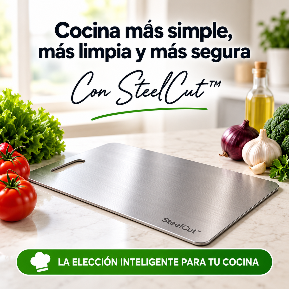 SteelCut™ - Corta y prepara con más limpieza
