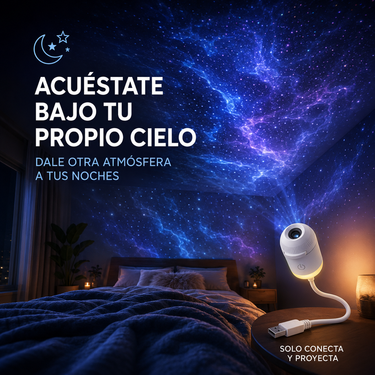 Mini Proyector Sky™ - Lleva el cielo a tu habitación