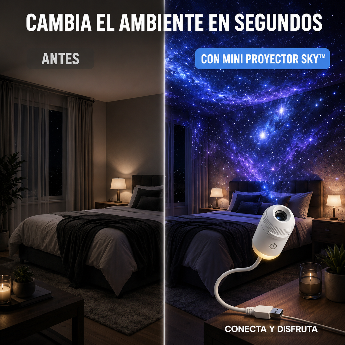 Mini Proyector Sky™ - Lleva el cielo a tu habitación