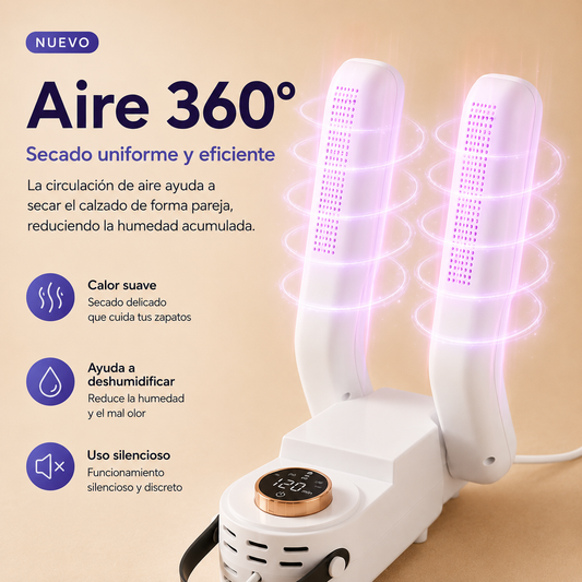 Seca Calzado 360™ Reduce la humedad y el mal olor