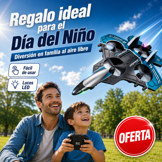 Dron Avión Con Control Remoto SkyFighter Pro™ Diversión Total