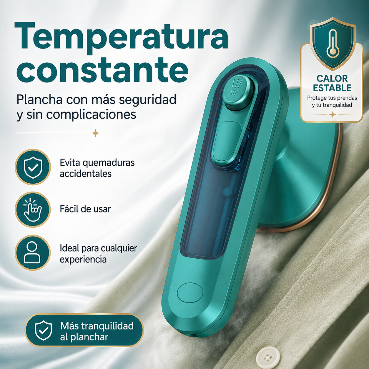 Mini Iron Vaporizador™ - Ropa lisa donde estés