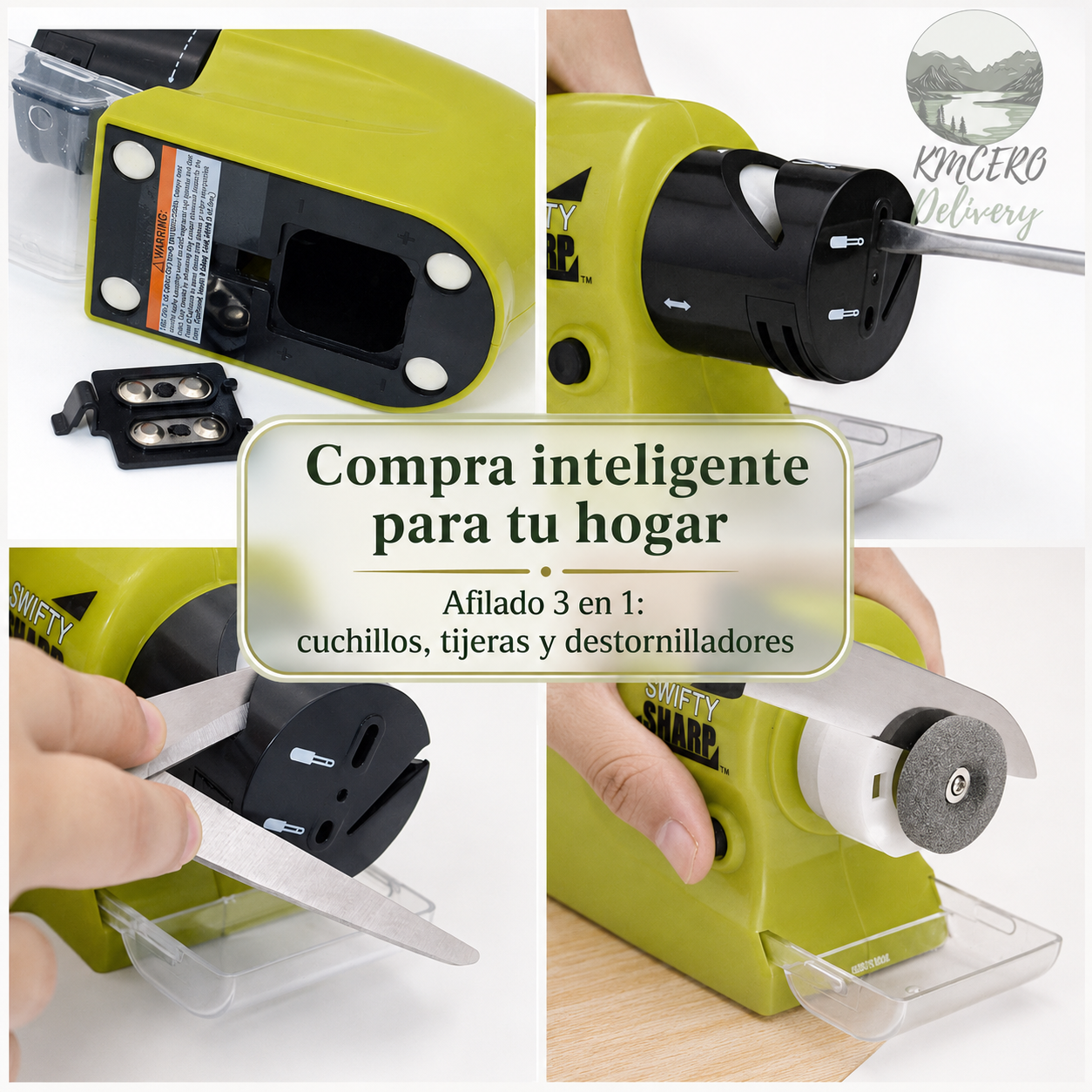 Mini Afilador Eléctrico Profesional, tus cuchillos perfectos, como siempre has querido.