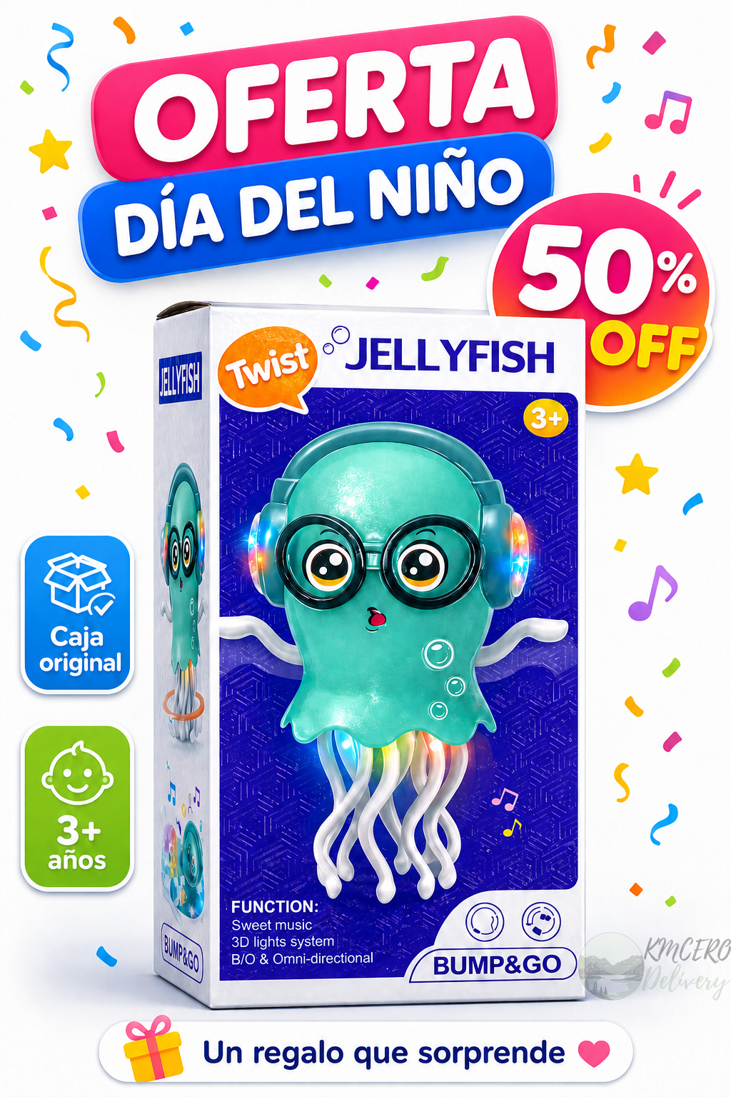 Medusa Bailarina Interactiva con Luces y Música - El mejor regalo para tu hijo