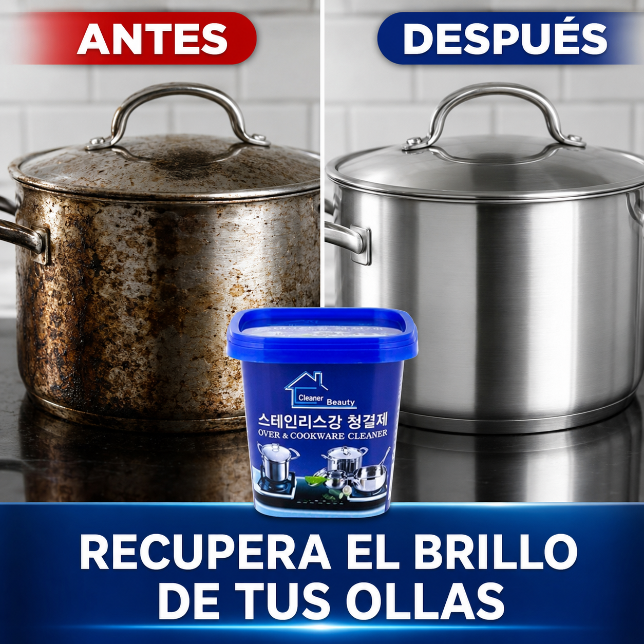 BrillaMax™ - Ollas limpias y relucientes