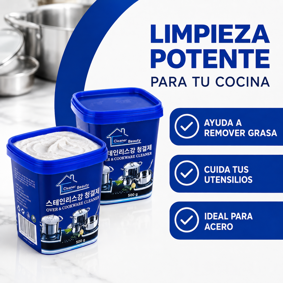 BrillaMax™ - Ollas limpias y relucientes