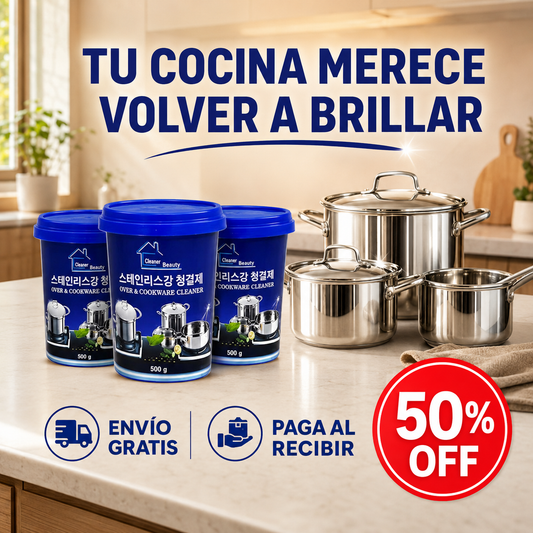 BrillaMax™ - Ollas limpias y relucientes